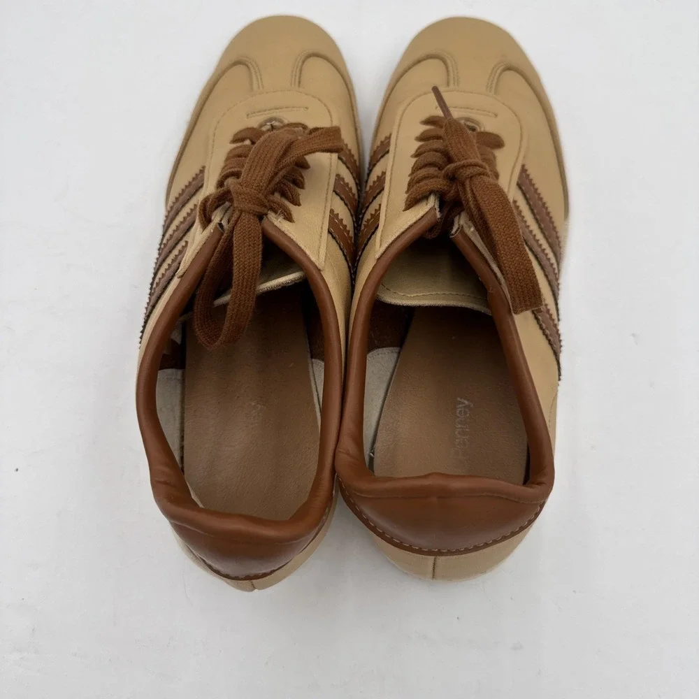 Men's VTG 70s Brown Tan Leather Sneakers Shoes Sz 7 D  Men's 8.5 Women's Bowling